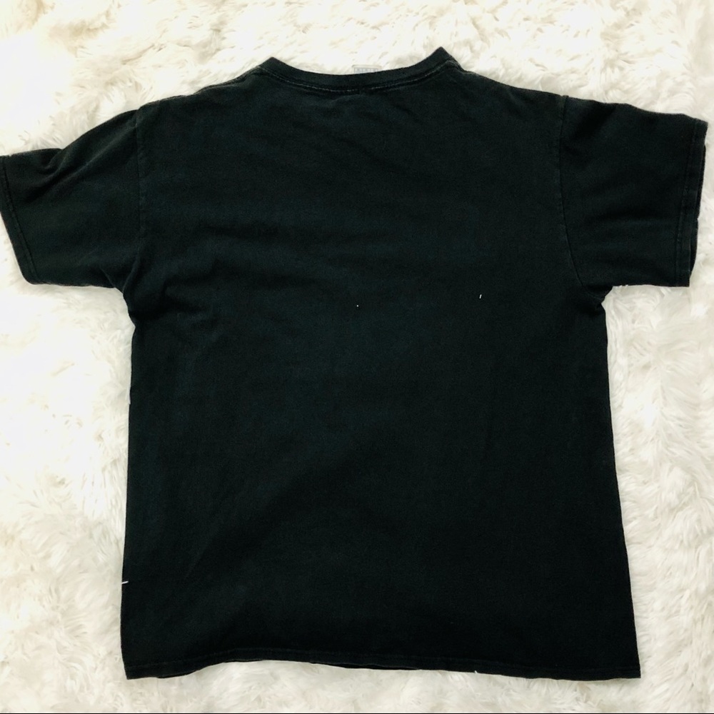 Vintage California graphic black short sleeve tee, teal and orange bear mens M - Picture 4 of 4